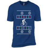 Christmas Ugly Sweater Best Cycling Ugly Christmas Sweater - Premium Short Sleeve T-Shirt