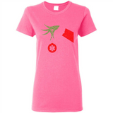 Funny Grinch Hand holding Doctor ornament Christmas Sporty T-Shirt - Ladies Short-Sleeve
