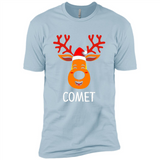 Comet Santa Claus Funny Xmas Holiday T-Shirt - Premium Short Sleeve T-Shirt