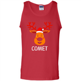 Comet Santa Claus Funny Xmas Holiday T-Shirt - Tank Top