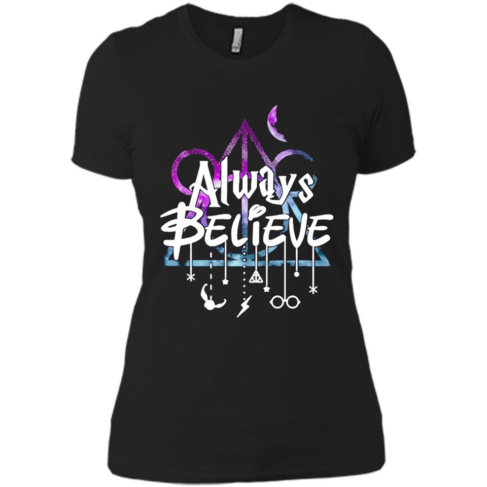 HIPPIE MOON MICKEY DEATHLY HALLOWS ALWAYS BELIEVE