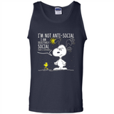 Snoopy I'm Not Anti-Social I Am Selectively Social