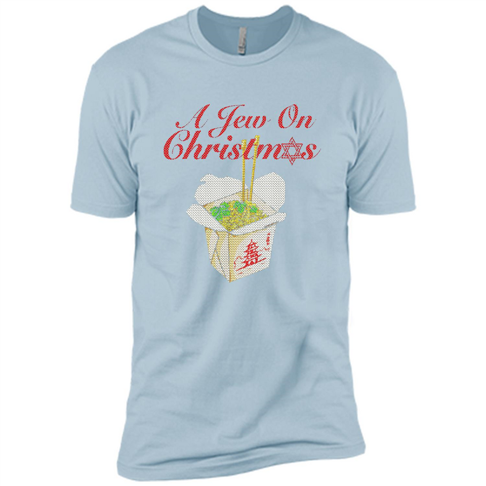 Christmas Ugly Sweater A Jew On Christmas - Premium Short Sleeve T-Shirt