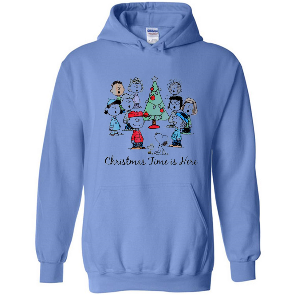 Snoopy Christmas Time Is Here Sporty T-Shirt - Hoodie