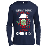 I Just Want To Drink Hot Chocolate & Watch UCF Knights Ugly Christmas Sweater PINGPONG