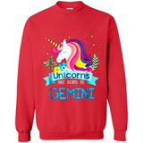 Unicorns are born in Gemini Birthday Rainbow Gift Custom Ultra Cotton
