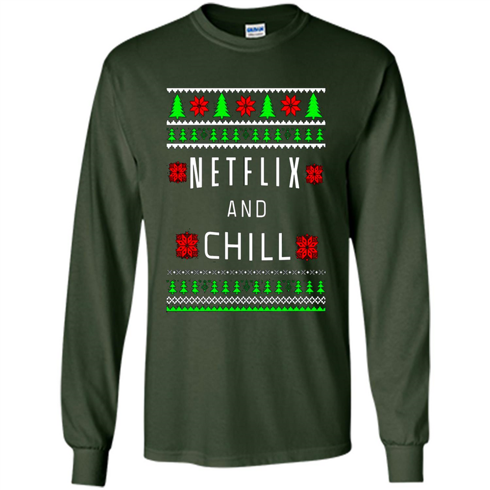 Netflix And Chill Christmas sweater PINGPONG
