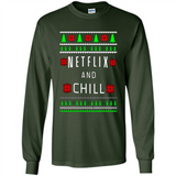 Netflix And Chill Christmas sweater PINGPONG