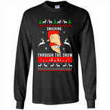 Nigel Thornberry Smashing through the snow Christmas sweatshirt PINGPONG