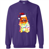 Pomeranian Santa Lights Christmas Dog Xmas Sweatshirt - Sweatshirt
