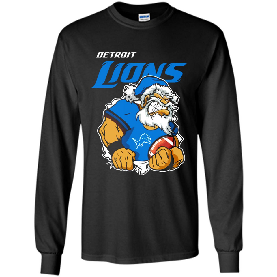 Grumpy Santa Claus Detroit Lions Football Team PINGPONG