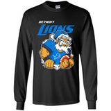 Grumpy Santa Claus Detroit Lions Football Team PINGPONG
