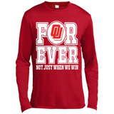 Oklahoma Sooners Forever For ever not just when we win - Canvas Long Sleeve T-Shirt