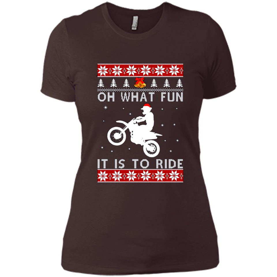 Motocross oh what fun it is to ride Christmas sweater PINGPONG