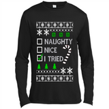 Naughty Nice I Tried Christmas sweatshirt PINGPONG