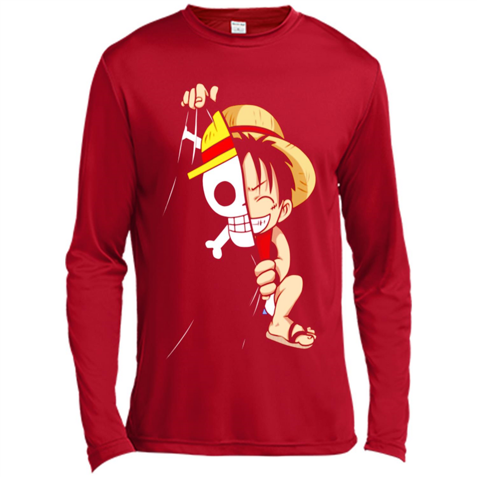 Luffy Flag One Piece - Canvas Long Sleeve T-Shirt