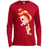 Luffy Flag One Piece - Canvas Long Sleeve T-Shirt