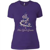 New York Giants NFL Football Team Logo Christmas Tree T-Shirt - Ladies' Boyfriend T-Shirt