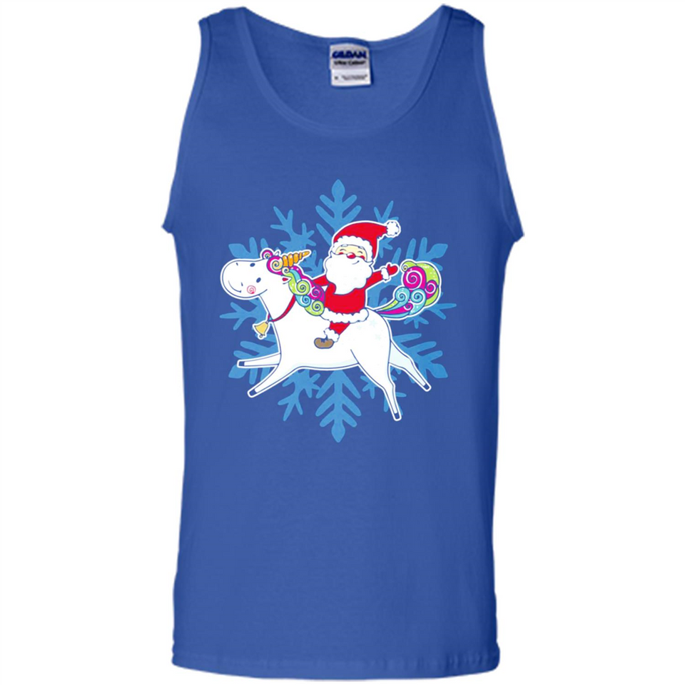Unicorn And Santa Christmas 1 - Tank Top