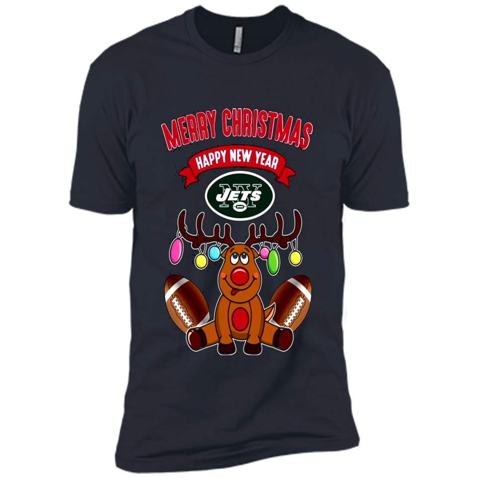 New York Jets NFL Reindeer Funny Merry Christmas And Happy New Year