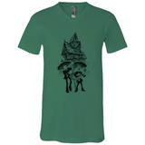 Mariachi Skeleton Shirt Dia De Los Muertos Tequila - Canvas Unisex V-Neck