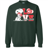 Snoopy loves NBA Atlanta Hawks - Sweatshirt