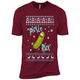 Rick and Morty Pickle Rick Ugly Christmas Sweater - Premium Short Sleeve T-Shirt