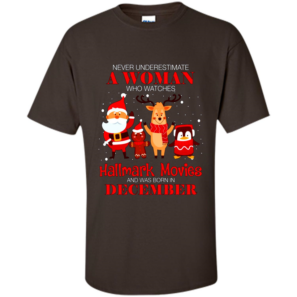 Never Underestimate A December Woman Watches Hallmark Movies Sweatshirt PINGPONG