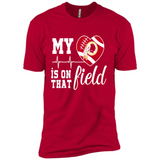 Washington Redskins Football My Heart is on that Field - Premium Short Sleeve T-Shirt