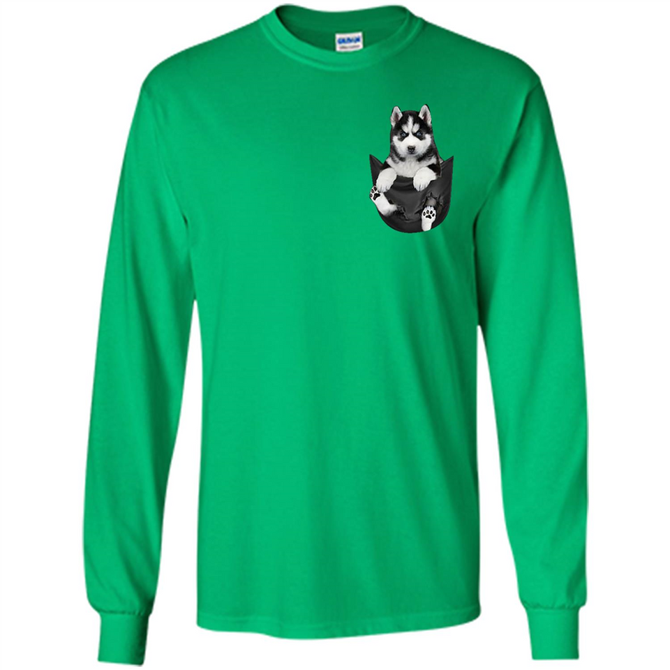 Husky Pocket - Long Sleeve T-Shirt