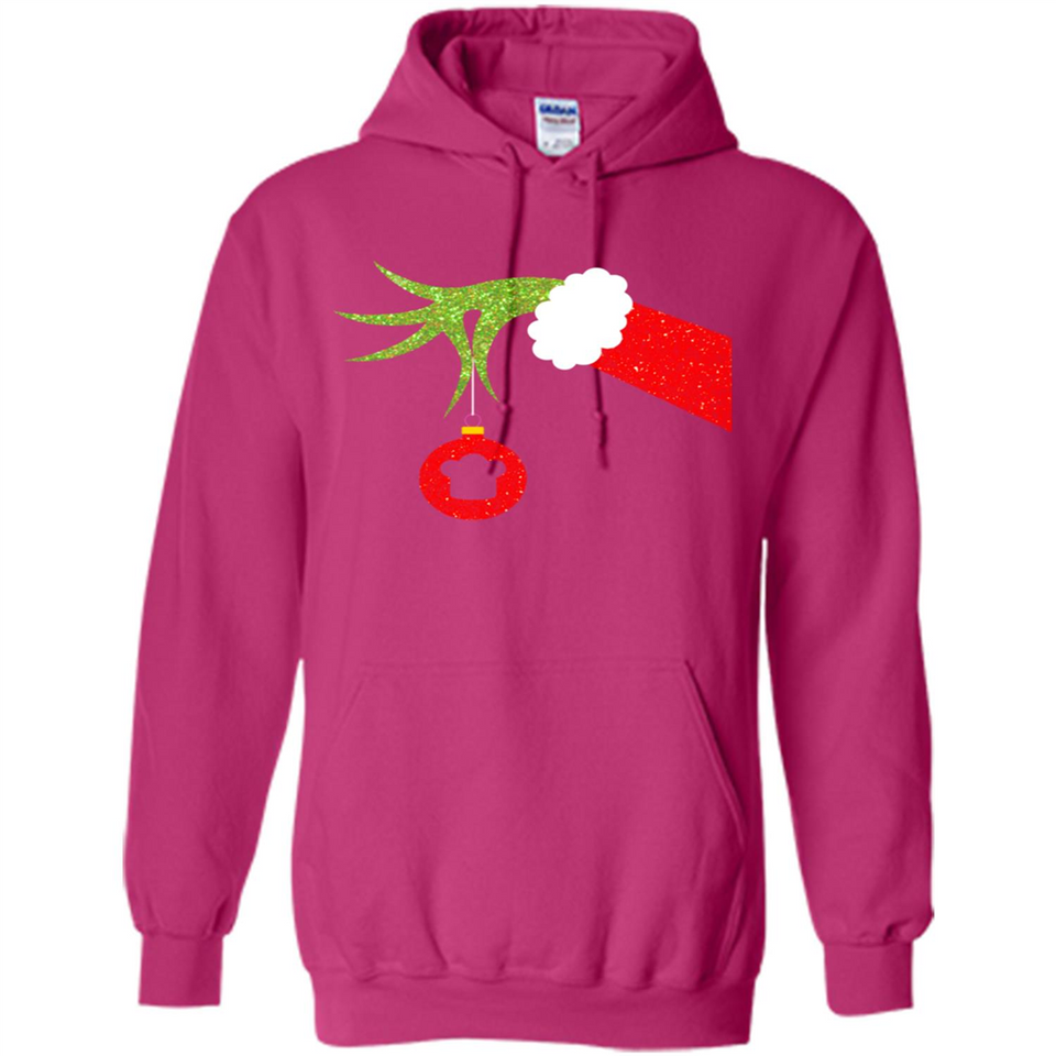 Funny Grinch Hand Holding Chef Ornament Christmas PING PONG