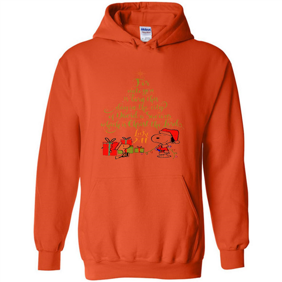 Snoopy Merry Christmas with Christmas tree T-Shirt - Hoodie