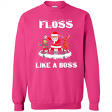 Floss Like A Boss Santa Flossing Dance Funny - Sweatshirt