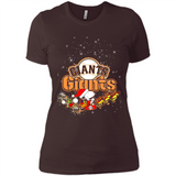 Snoopy Christmas San Francisco Giants - Ladies' Boyfriend T-Shirt