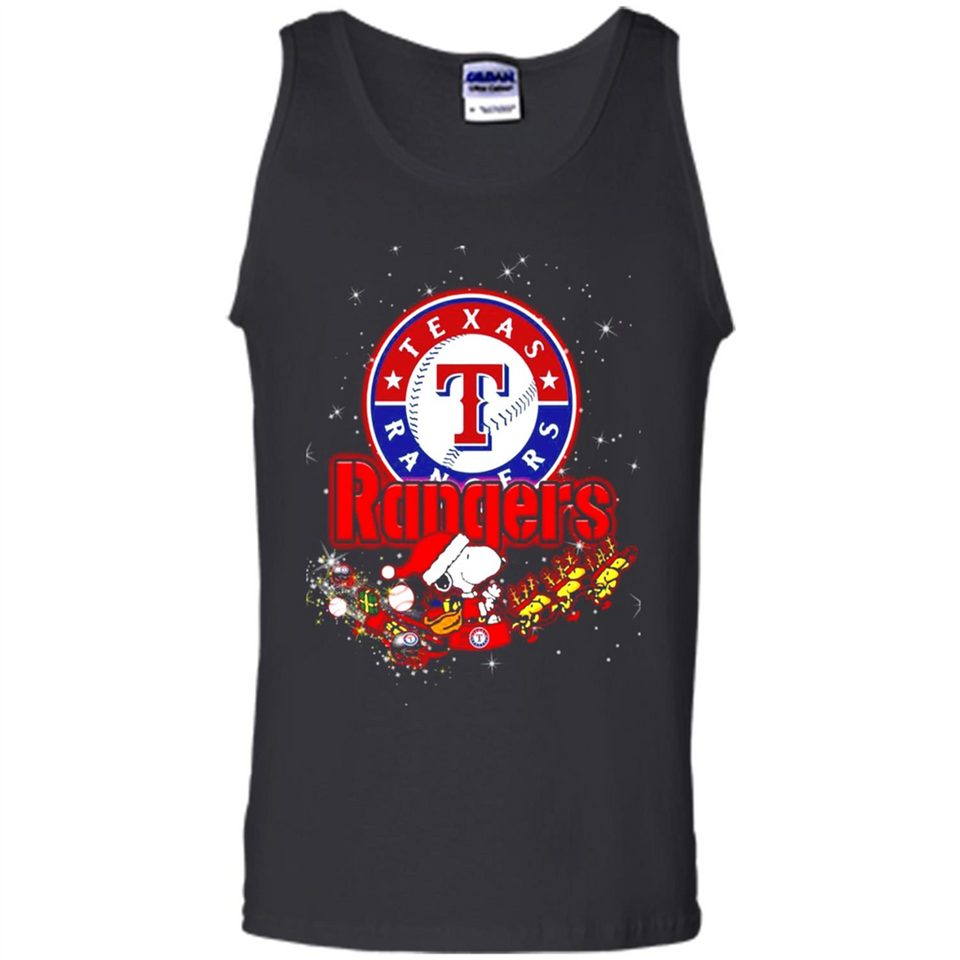 Snoopy Christmas Texas Rangers - Tank Top
