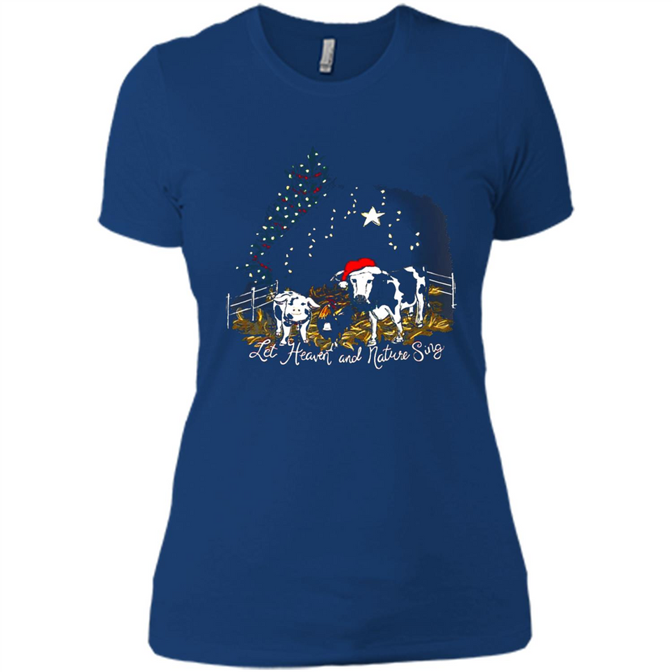 Let Heaven And Nature Sing Christmas Sweater PINGPONG - Ladies' Boyfriend T-Shirt