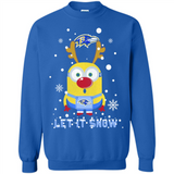 Minion Baltimore Ravens Ugly Christmas Sweater Let it Snow - Sweatshirt