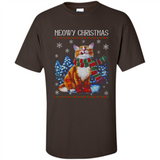 Christmas Ugly Sweater Cat With Christmas Meowy Chritstmas - Shirt