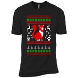 Christmas Ugly Sweater CUTE CATS UGLY CHRISTMAS SWEATERS - Premium Short Sleeve T-Shirt