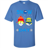 Snow Day Shirt For Denver Broncos Vs Minion Fans pingpong