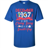 December 1987 31 Years Of Being Classy Sassy - Shirt