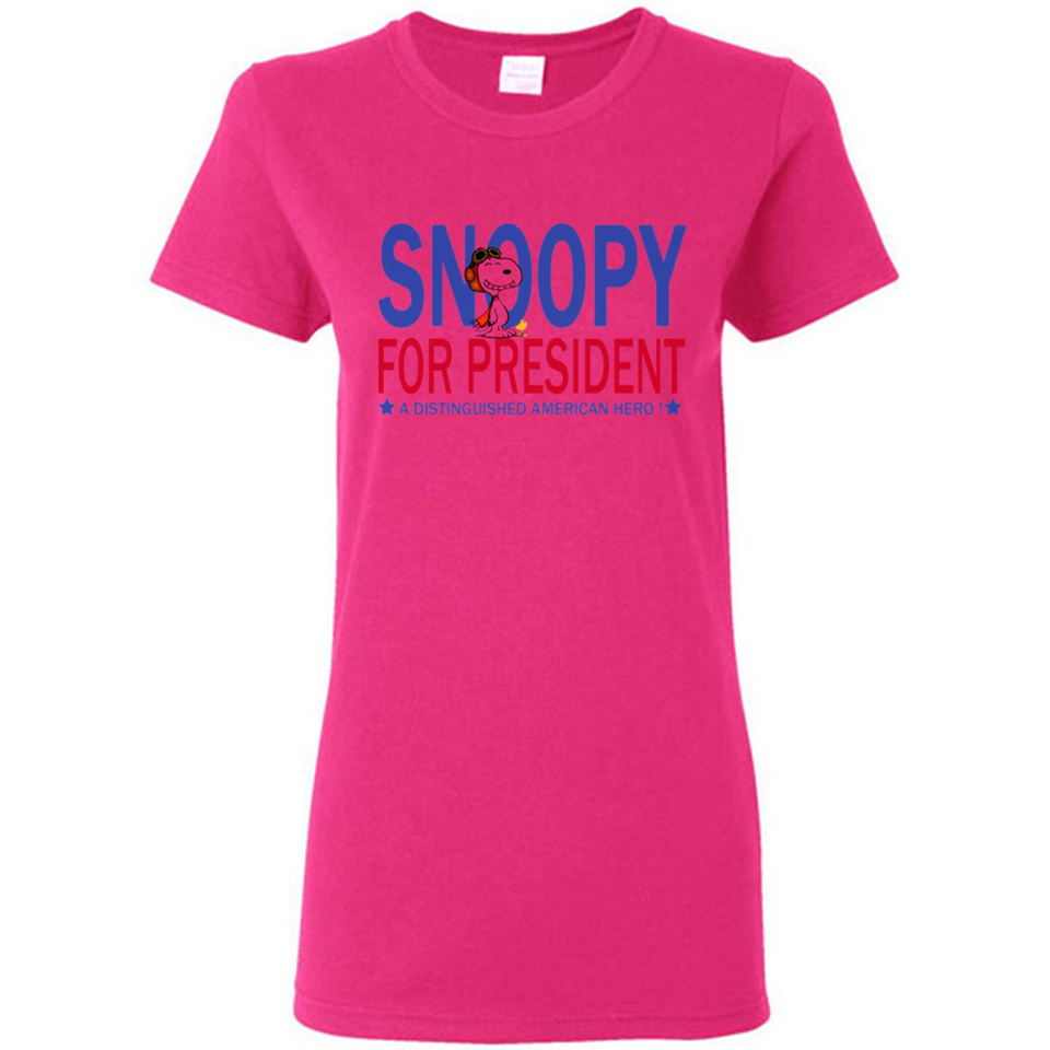 Snoopy for President - Ladies Short-Sleeve