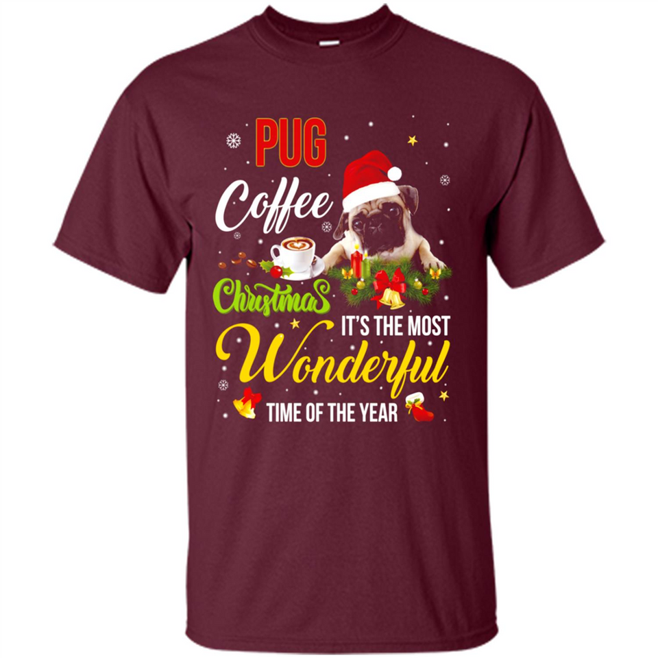 Pug Coffee Wonderful Christmas
