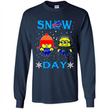 Snow Day Shirt For Buffalo Bills Vs Minion Fans pingpong