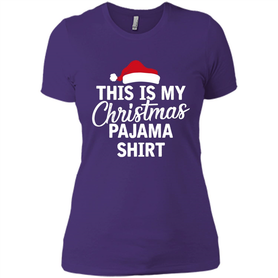 This Is My Christmas Pajama Family Matching - Ladies' Boyfriend T-Shirt