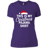 This Is My Christmas Pajama Family Matching - Ladies' Boyfriend T-Shirt