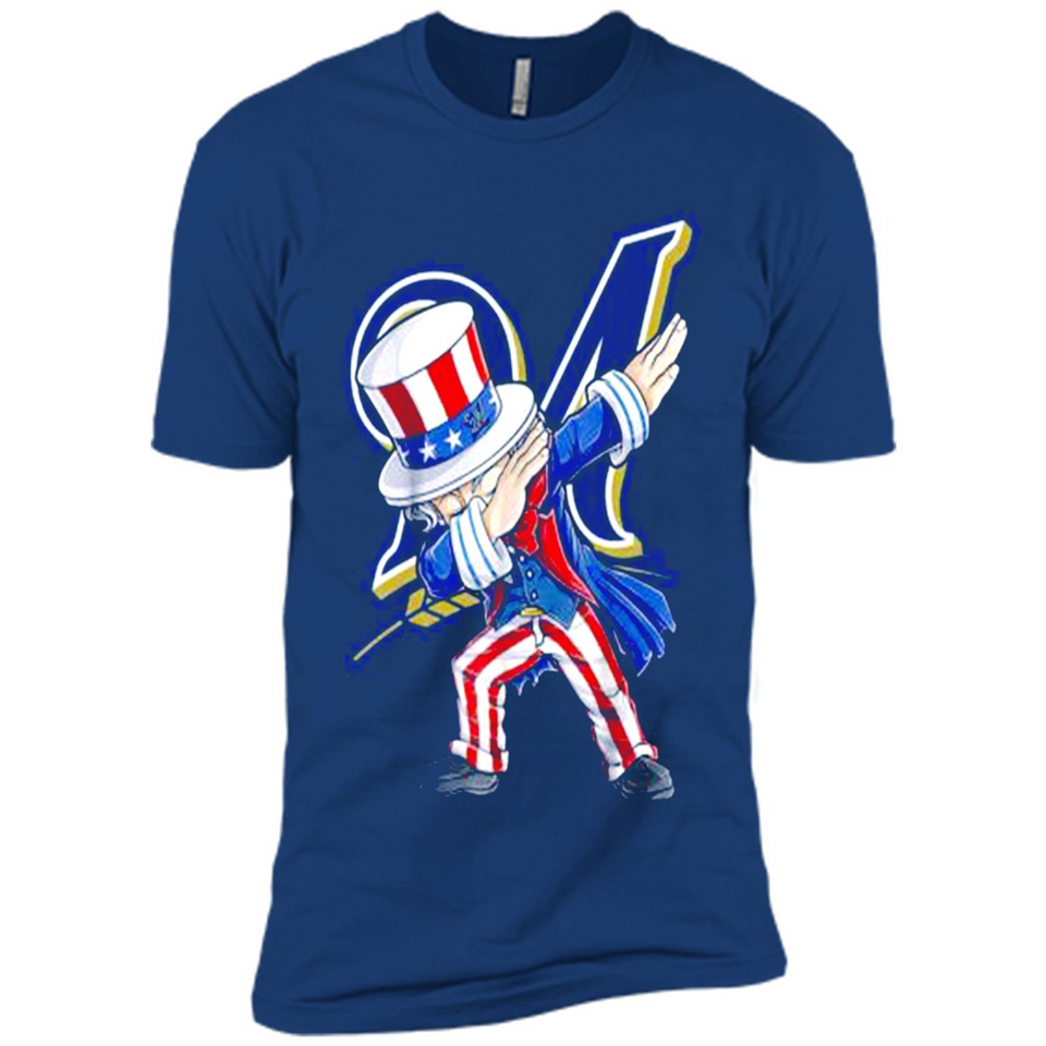 MLB MILWAUKEE BREWERS UNCLE SAM DABBING INDEPENDENCE DAY