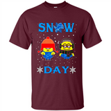 Snow Day Shirt For Detroit Lions Vs Minion Fans pingpong