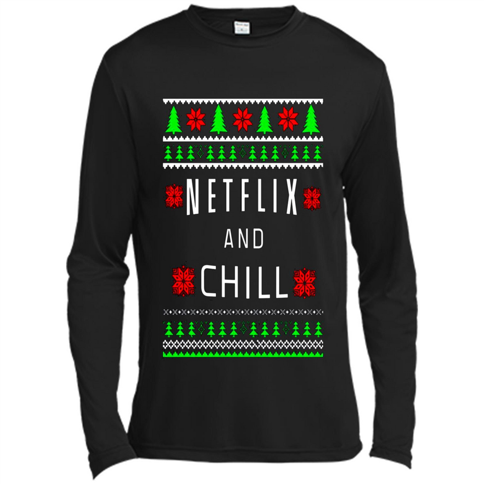 Netflix And Chill Christmas sweater PINGPONG