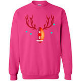 Football Christmas Shirt Reindeer Christmas Football Funny - Sweatshirt